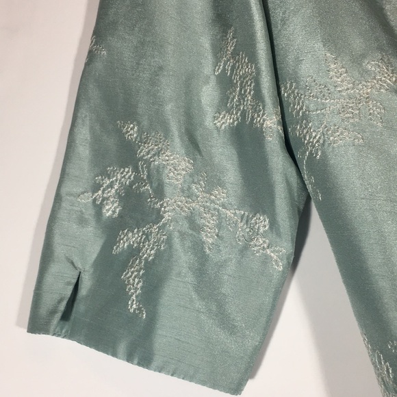 JESSICA HOWARD Embroidered Mandarin Style Silk-Look Evening Special Occasion - Picture 11 of 15